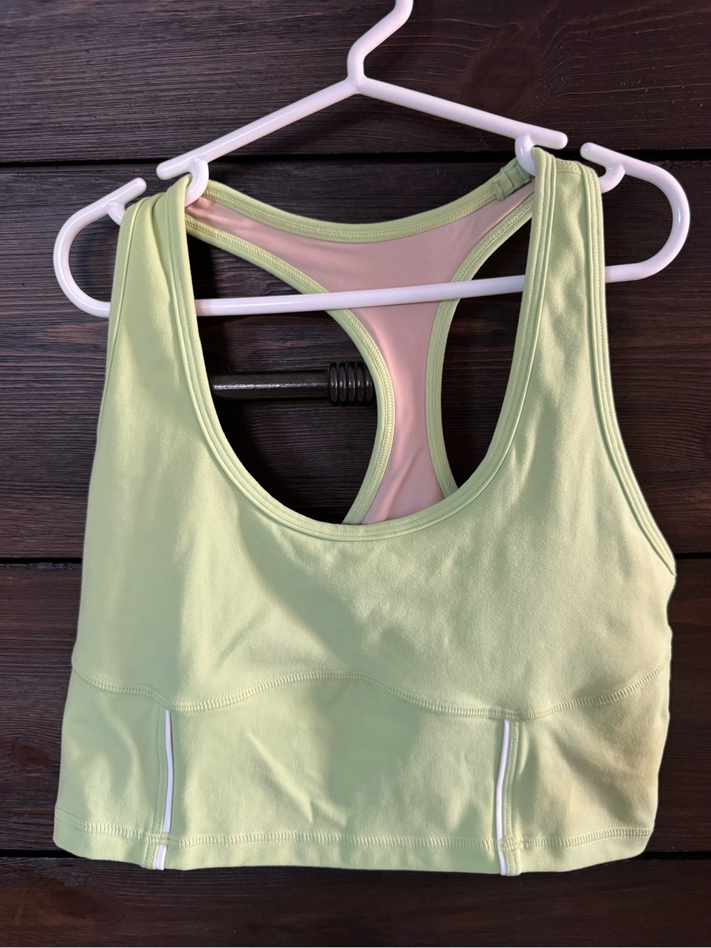 Til You Collapse - Women’s Light Green Racerback Sports Bralette